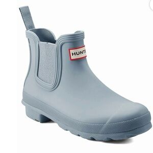 HUNTER Original Chelsea Bootie, Women’s Size 7, Blue Grey,